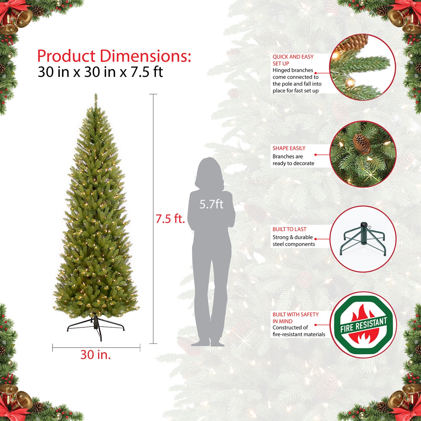 7.5 / Clear Incandescent / Green