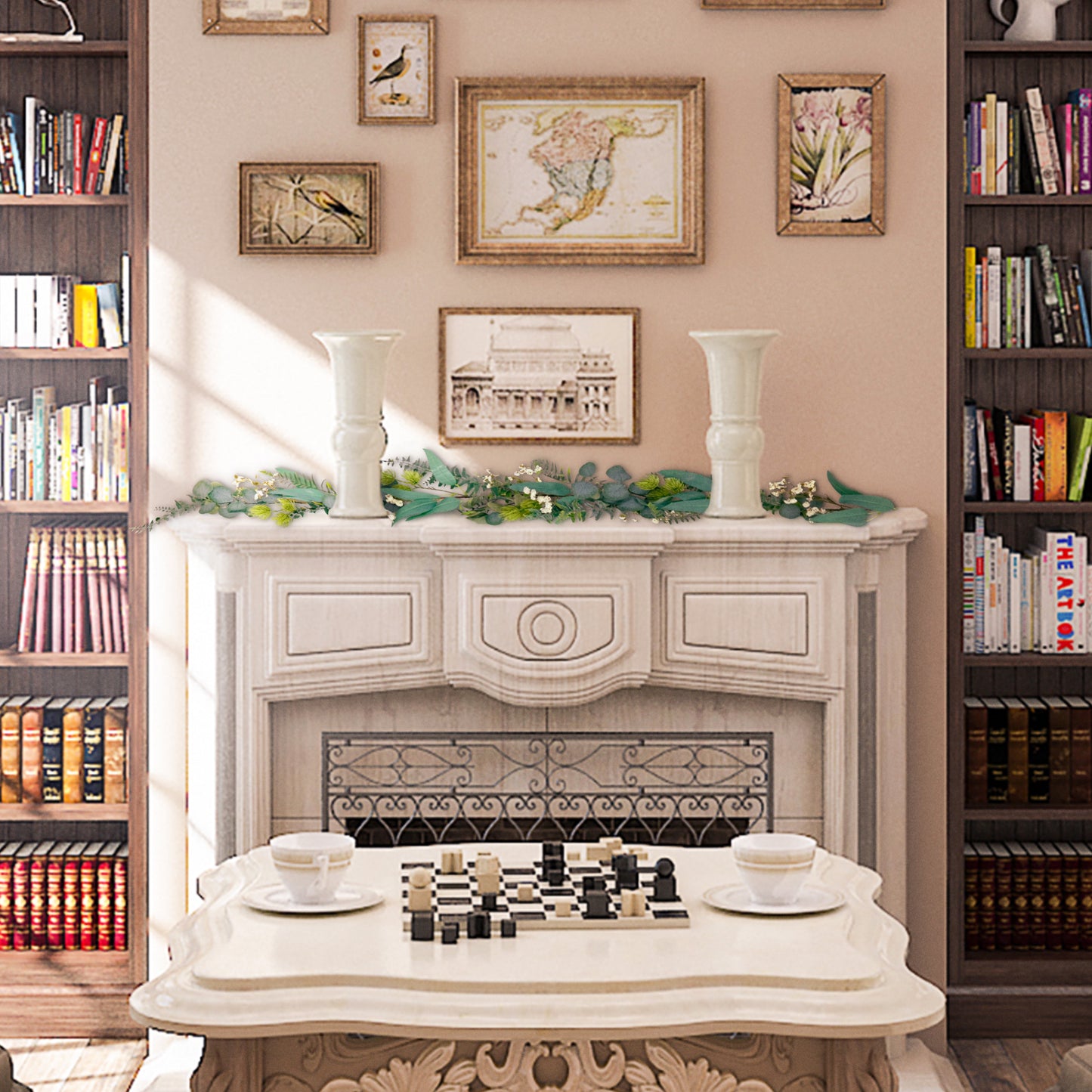 Puleo International 60" Artificial Eucalyptus Spring Garland