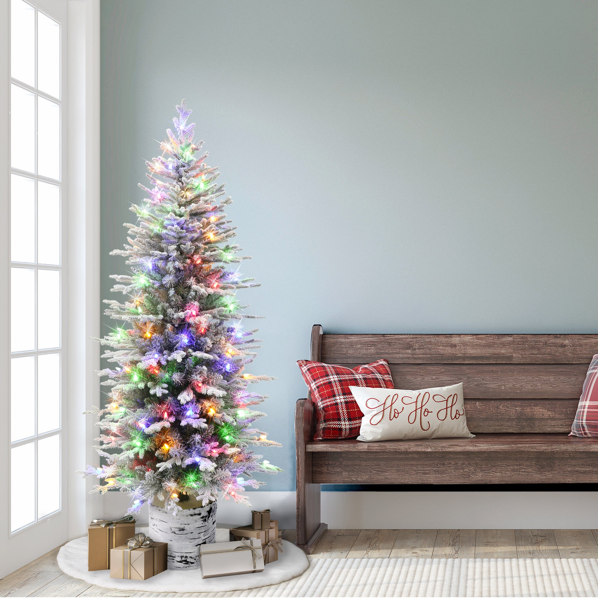 6 / Dual Function Clear/Multi LED / Flocked