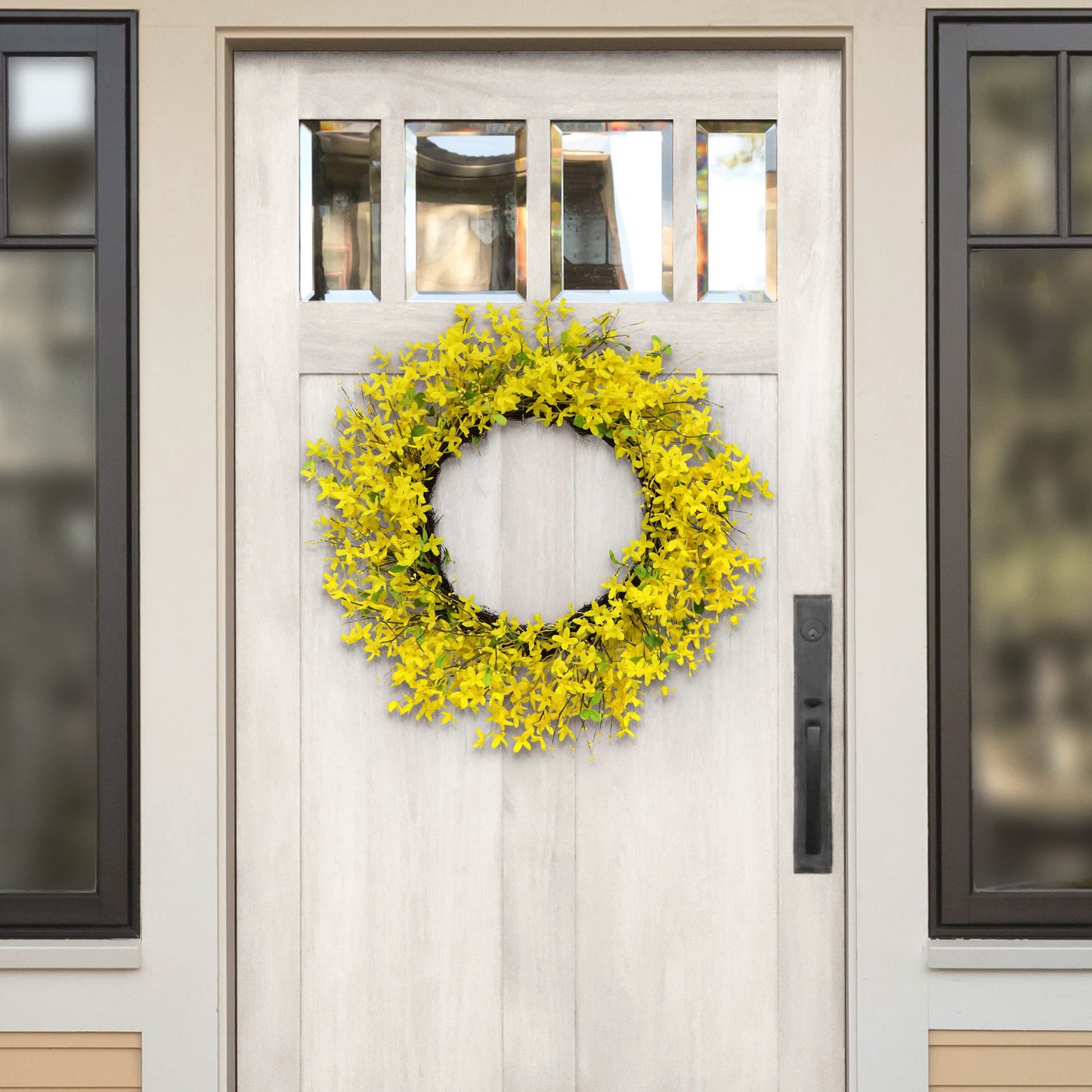 24" Artificial Yellow Jasmine Wreath