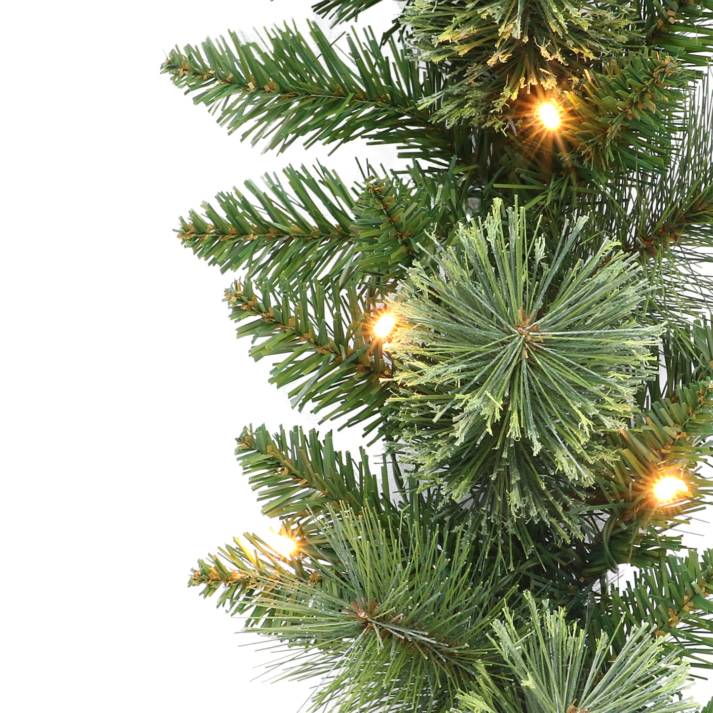 9 ft x 10" Pre-Lit Garland with Battery Operated Timer