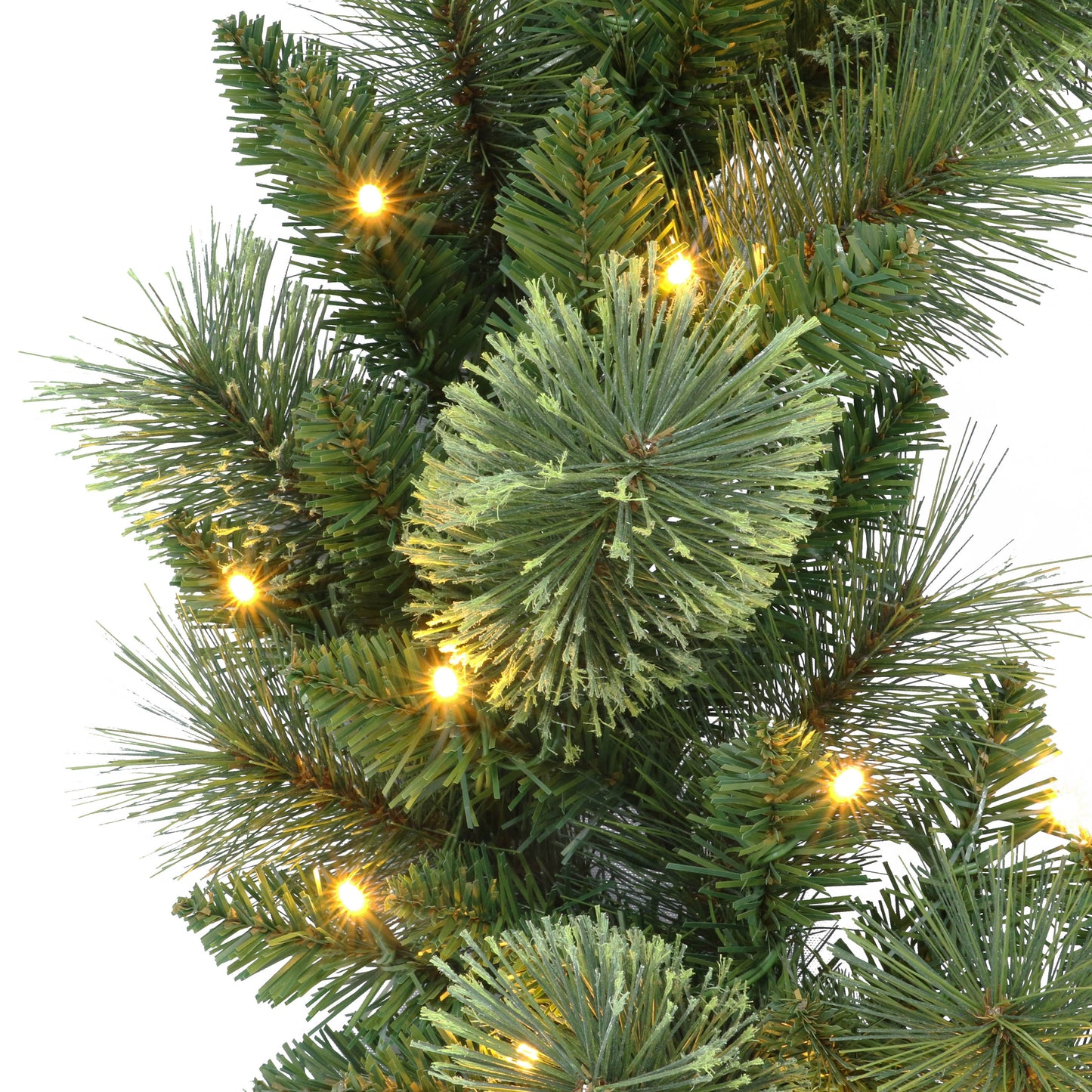 24" Pre-Lit Wreath with Battery-Operated Timer