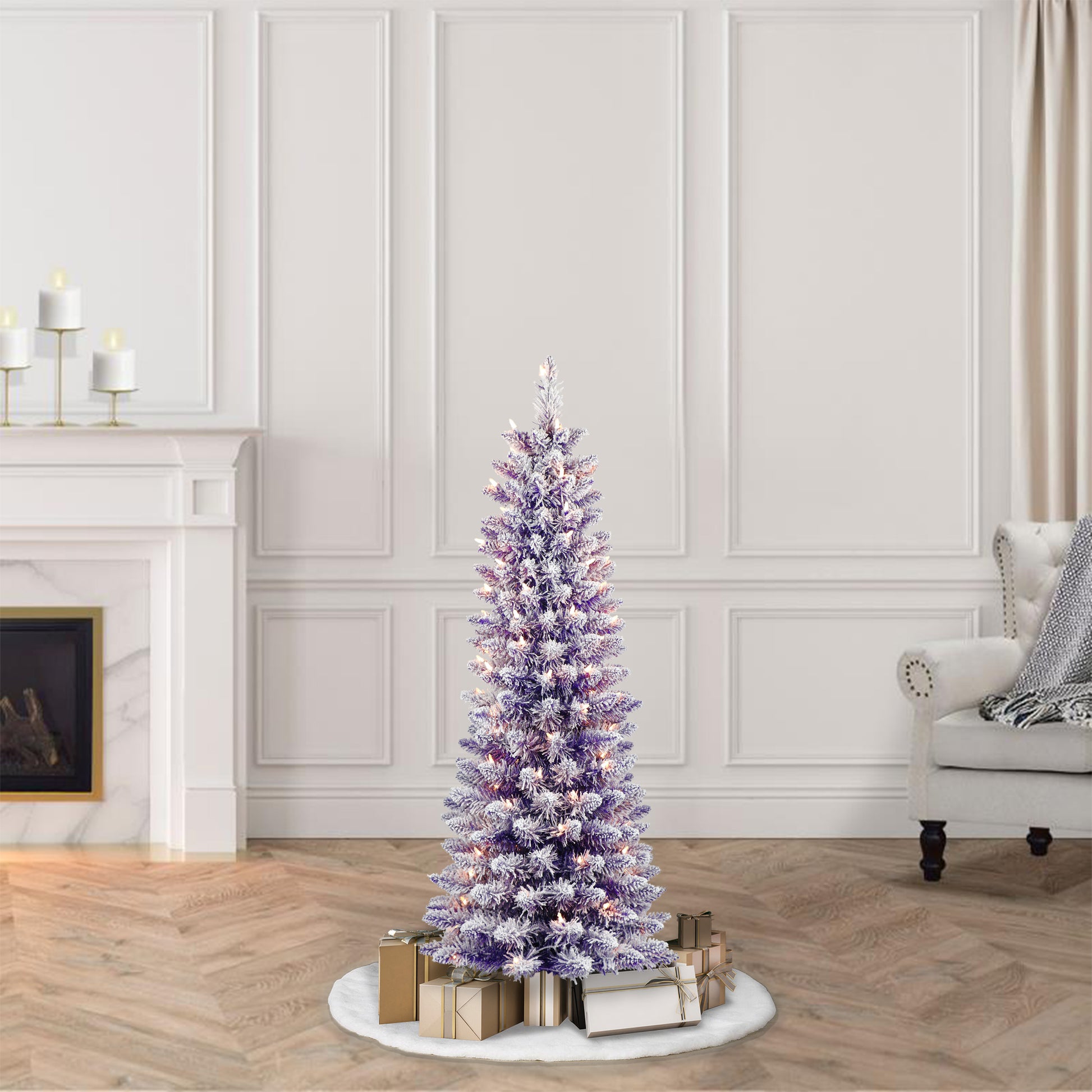 4.5 / Flocked Purple