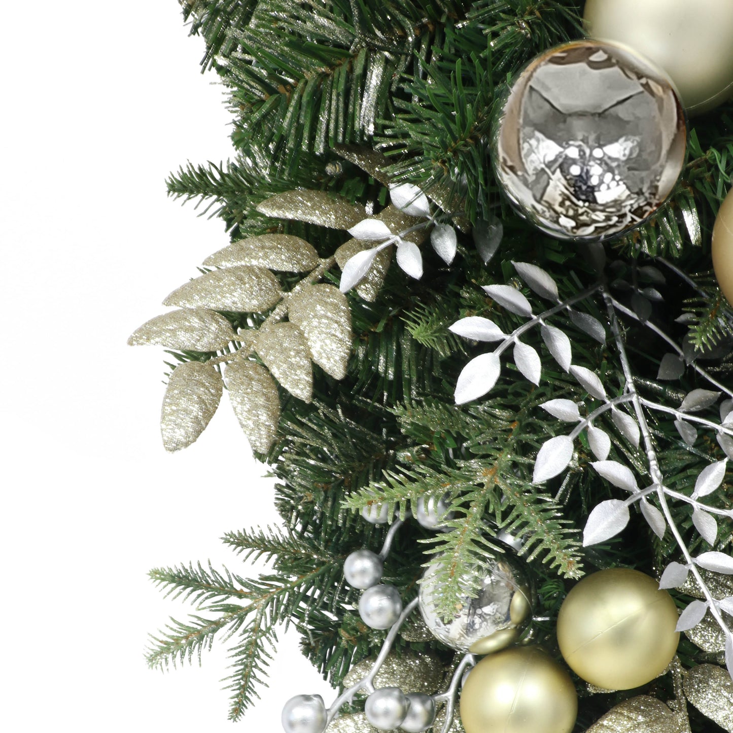 28" Battery-Operated Pre-Lit Decorated Artificial Swag