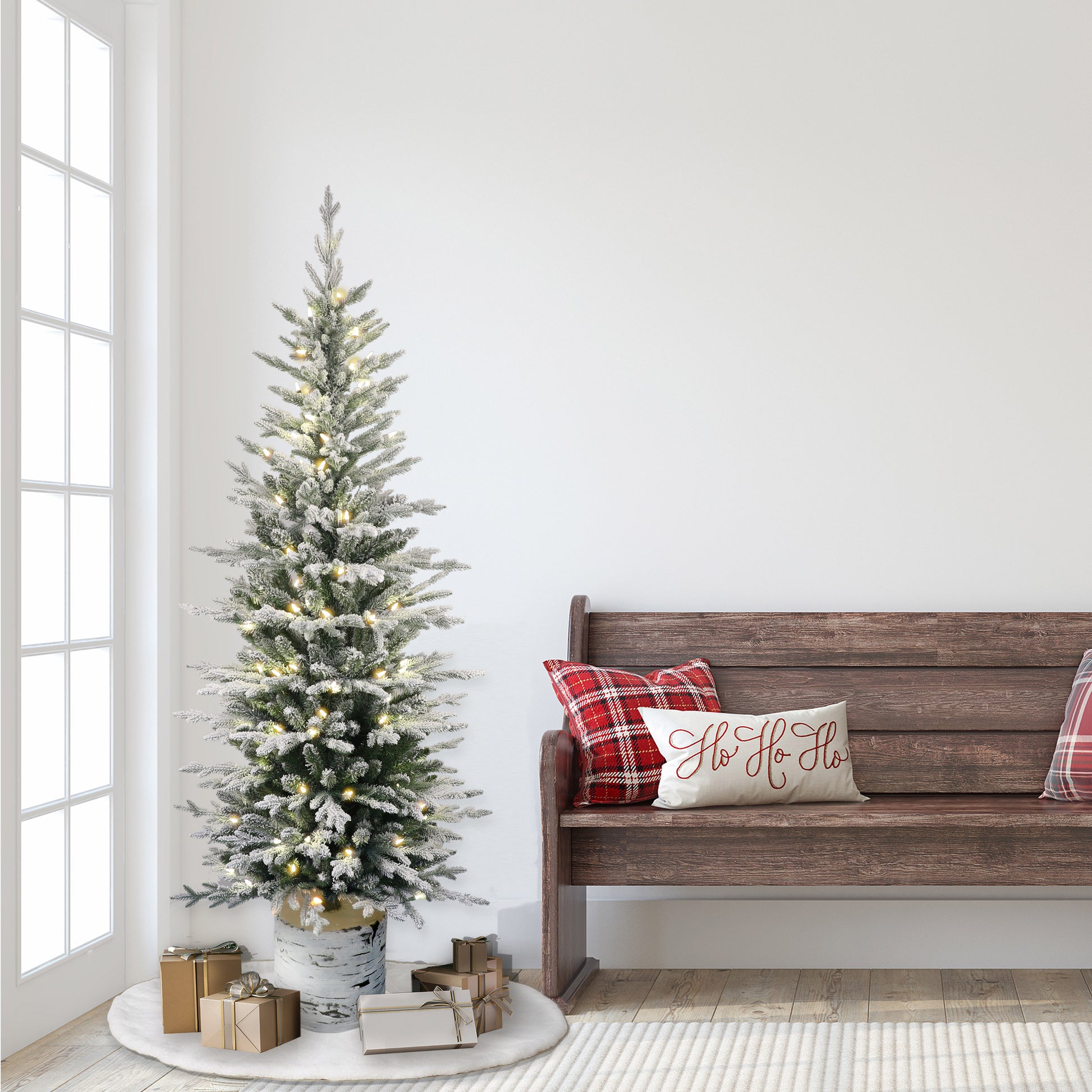 6 / Warm White LED / Flocked