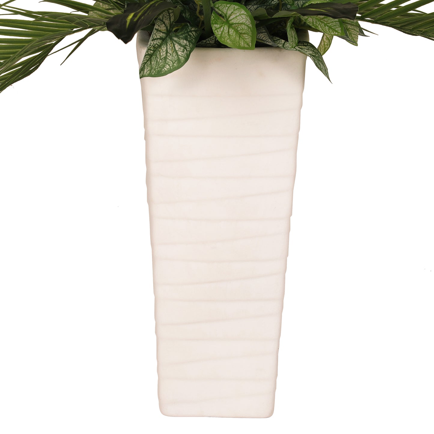 6 ft. Artificial Lemon Tree with White Decorative Pot