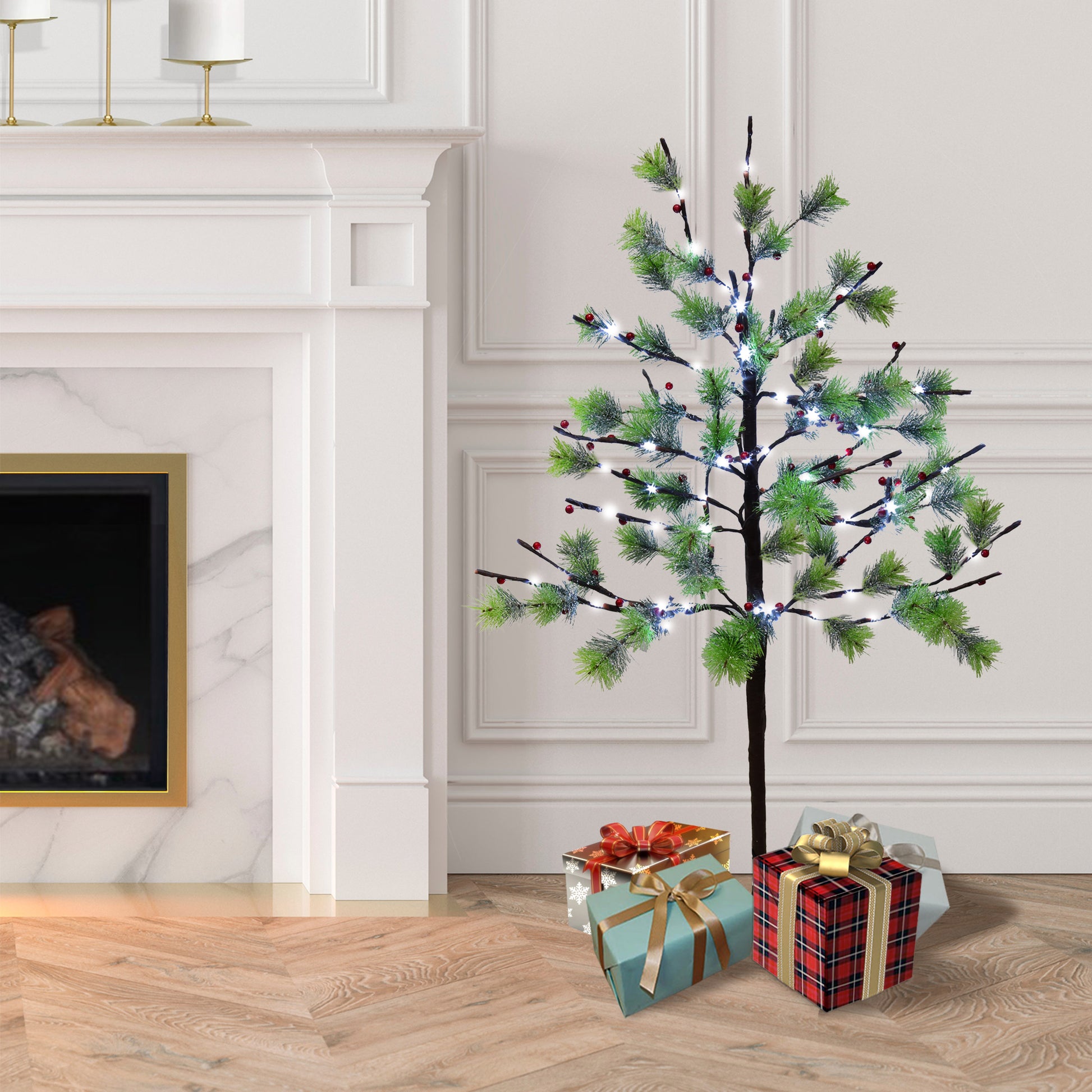 3 / Twinkling Warm White LED / Green