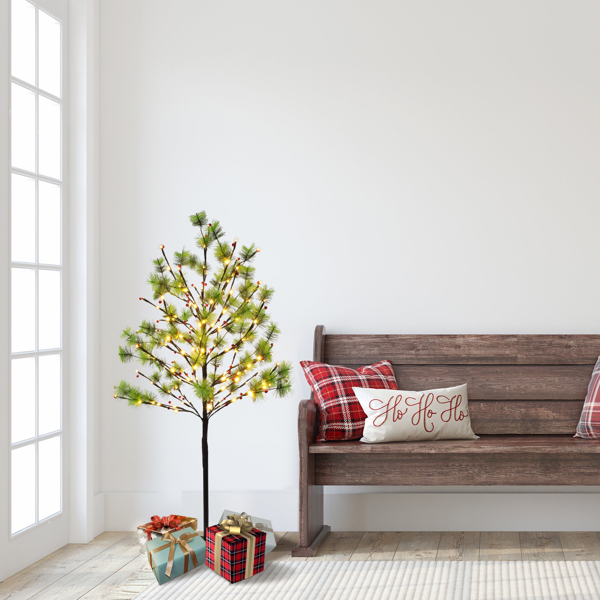 4 / Twinkling Warm White LED / Green