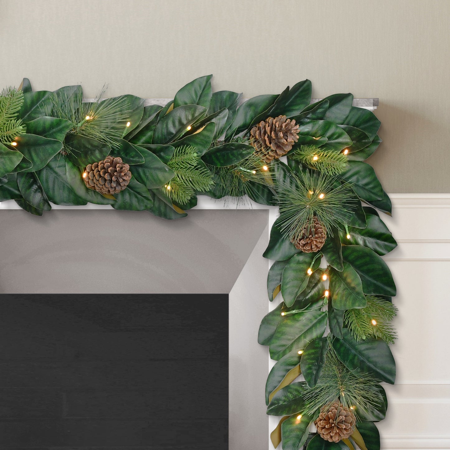6 ft. x 9 in. Pre-Lit Artificial Garland