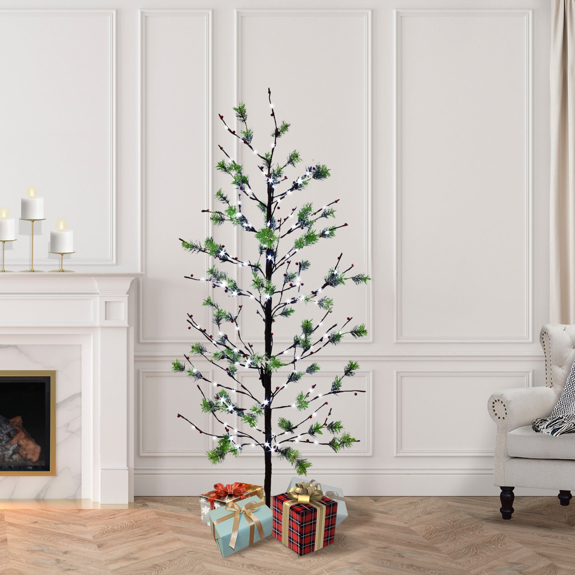 5 / Twinkling Warm White LED / Green