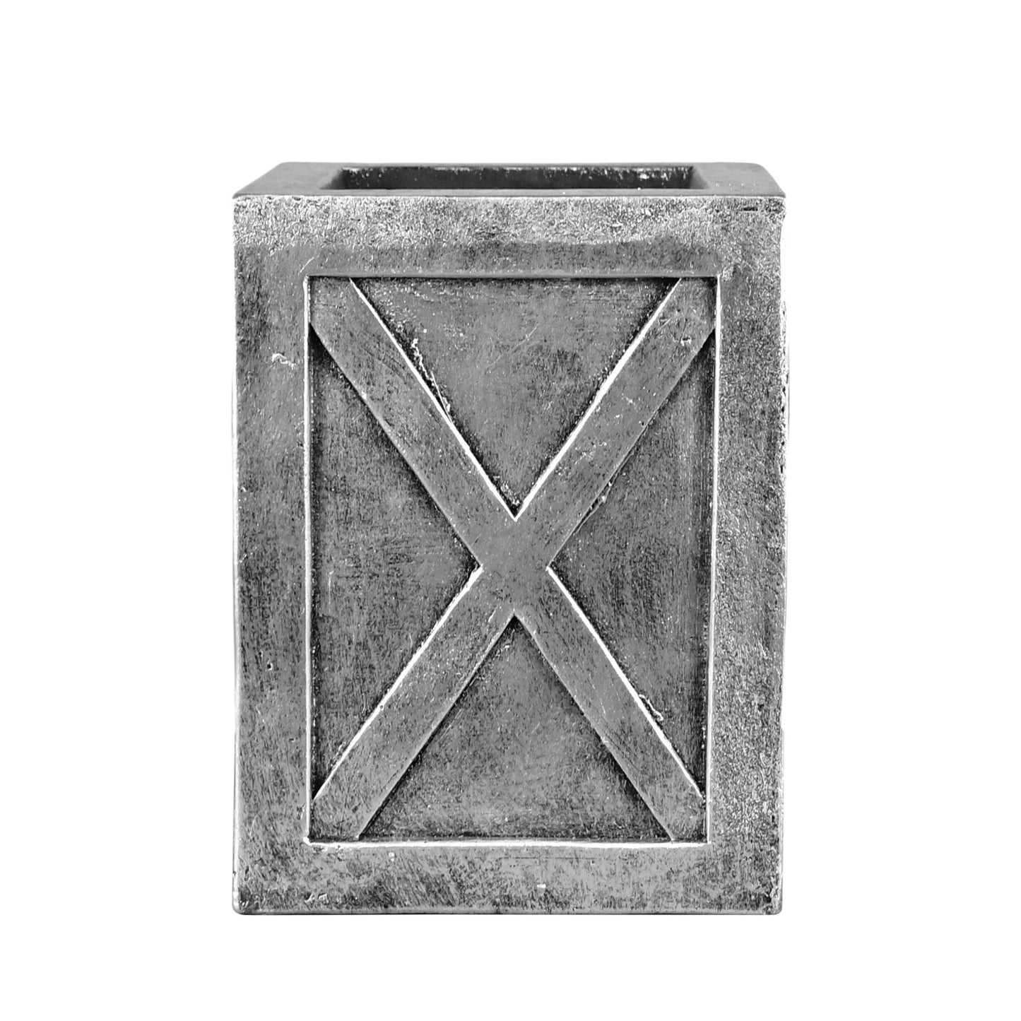 4' Set of 2 Pre-Lit Artificial Lamp Posts with Decorative Pot