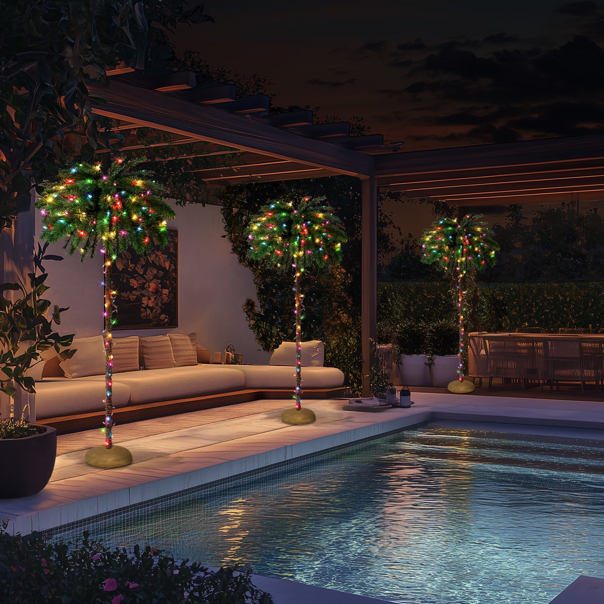 6 / Clear/Multi Incandescent