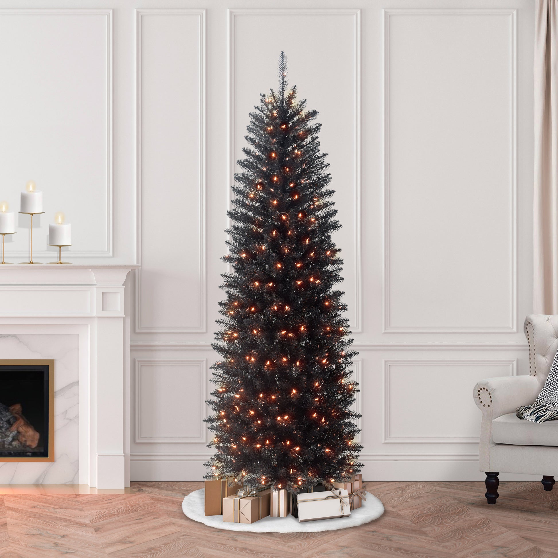 7.5 / Clear Incandescent / Black