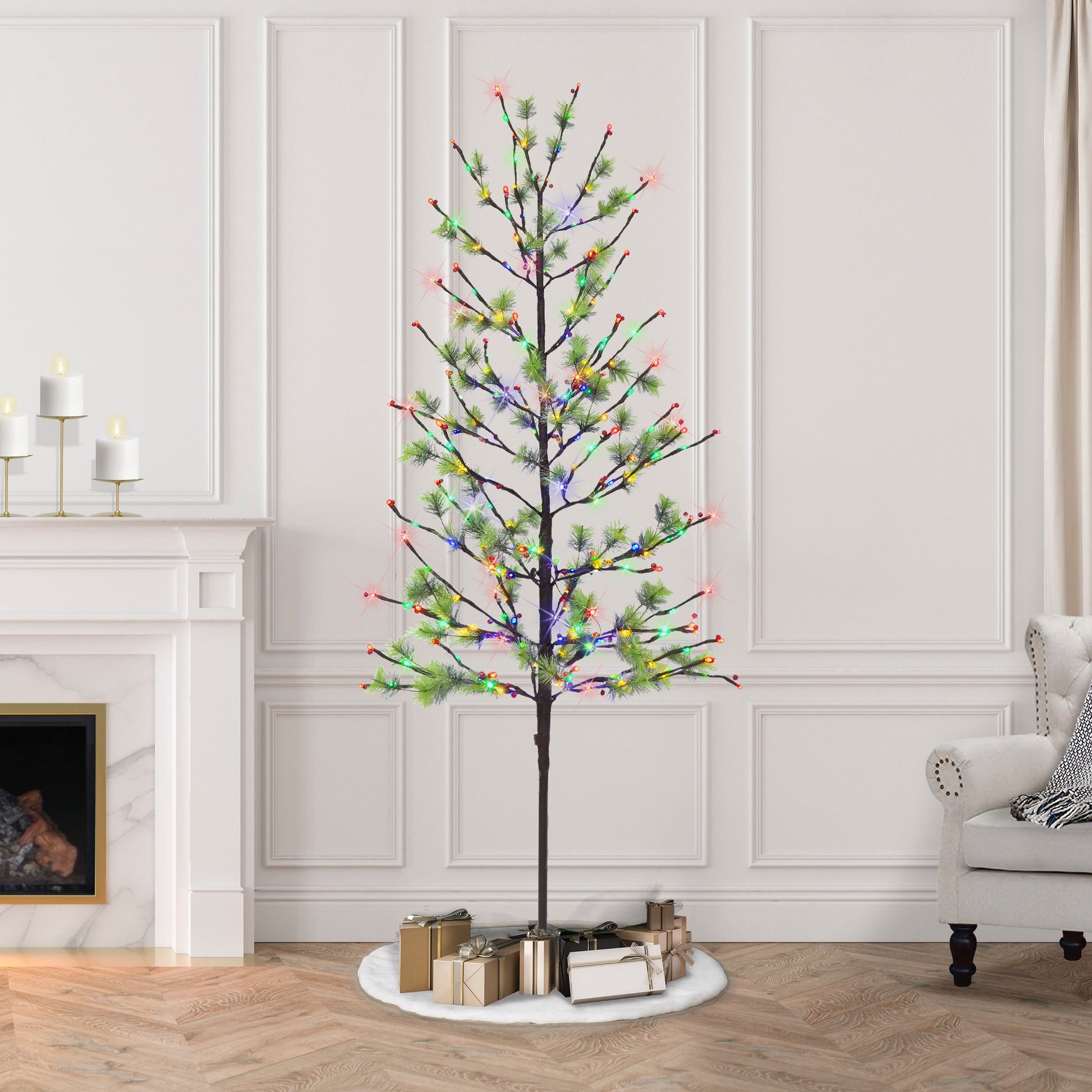 6 / Dual Function Clear/Multi LED / Green