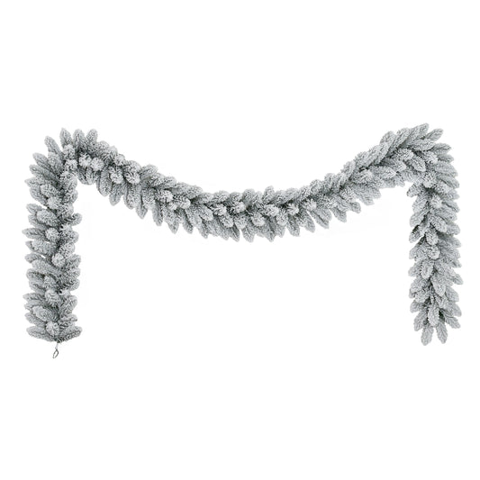 9ft x 10" Flocked Royal Majestic Spruce Garland, 180 Branch Tips