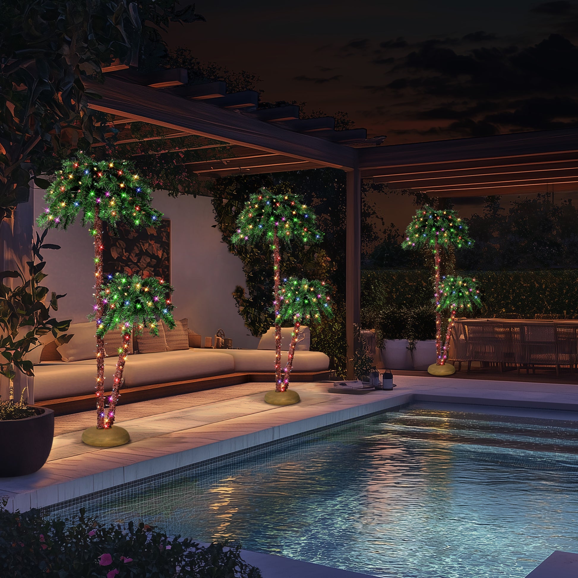 6 / Clear/Multi Incandescent