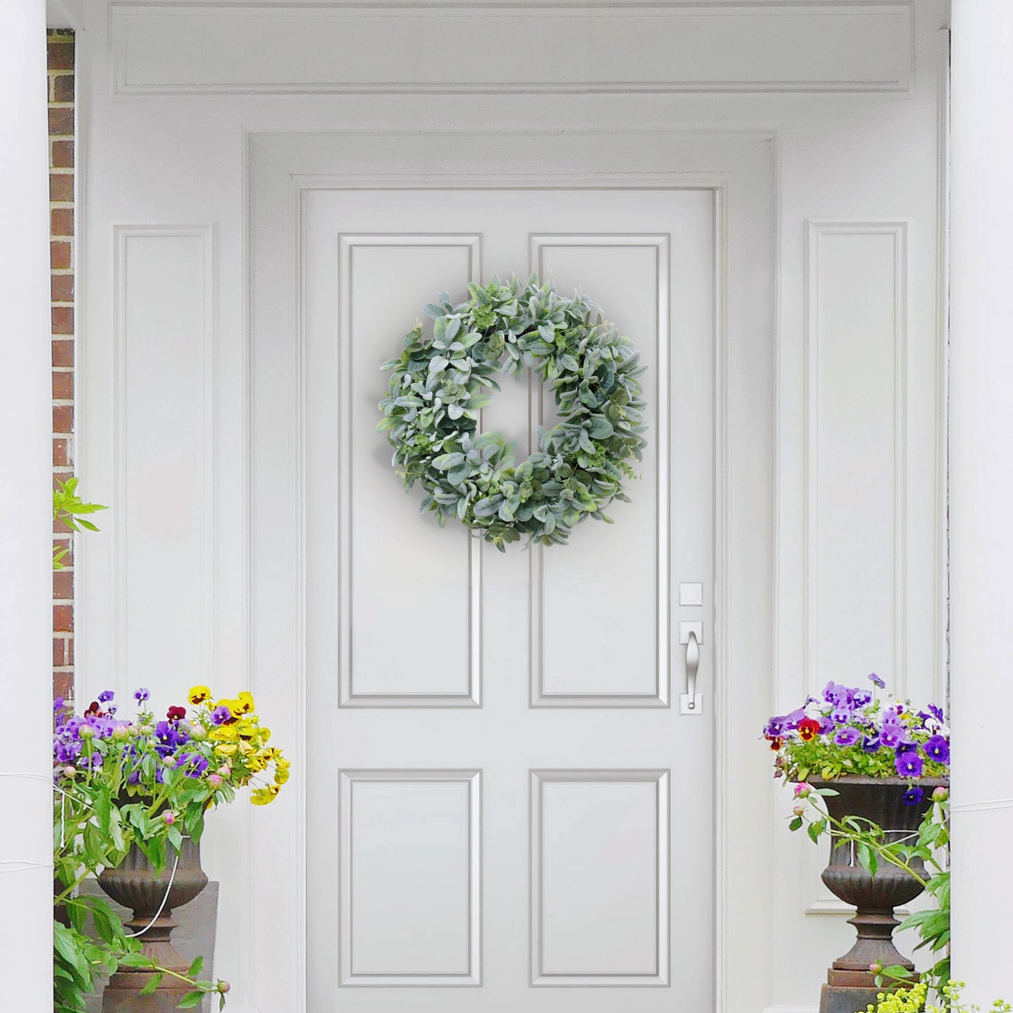 22" Lambs Ear Wreath
