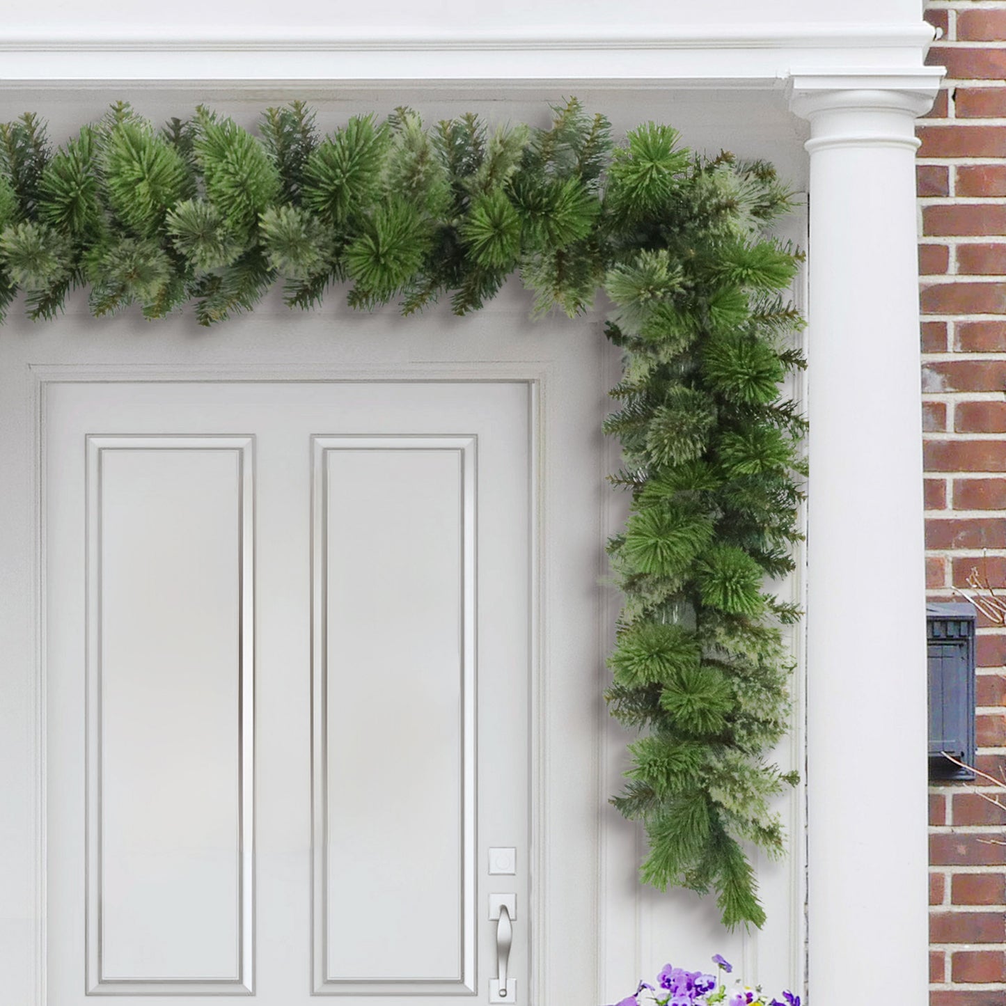 20ft x 10" Oklahoma Pine Garland, 390 Branch Tips