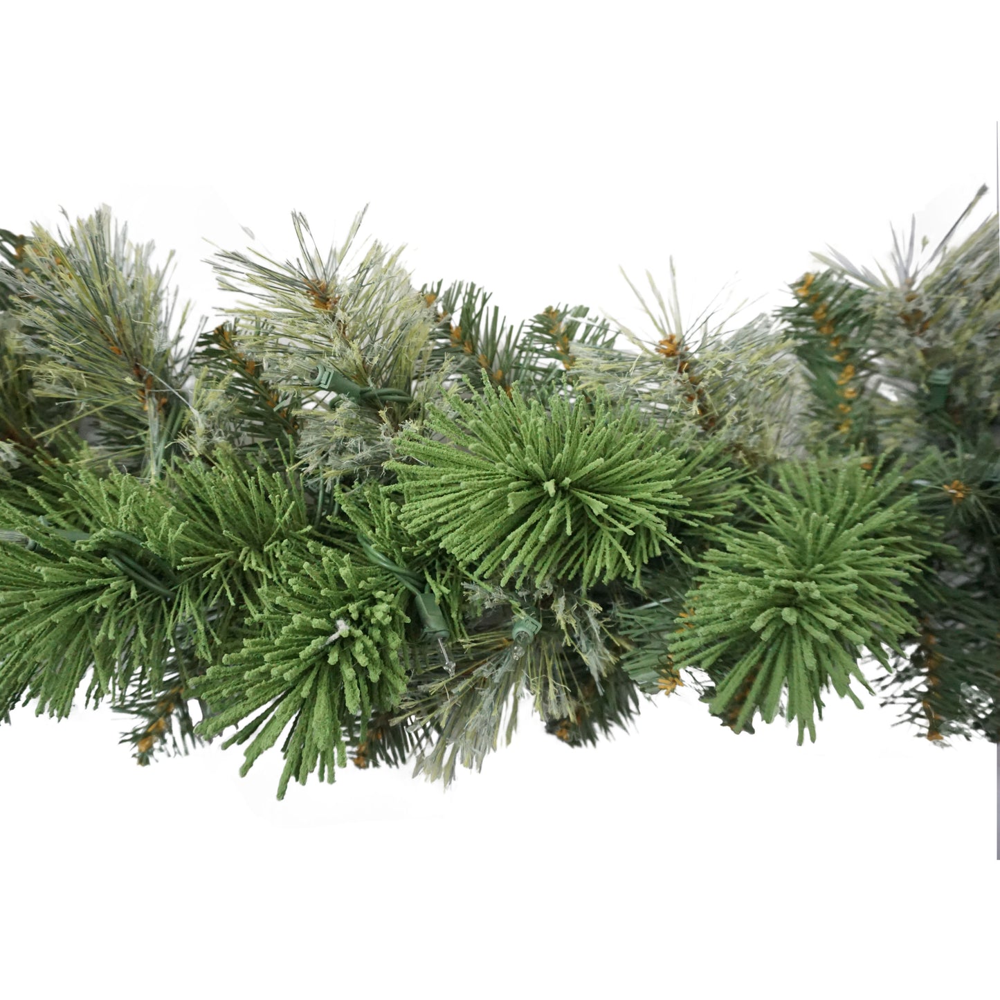 9ft x 10" Pre-lit Oklahoma Pine Garland, 160 Branch Tips, 100 UL Clear Lights