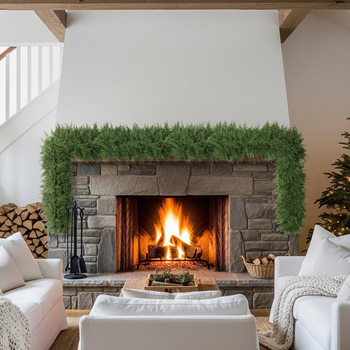 Puleo Classics Deluxe Cedar Garland - 10ft