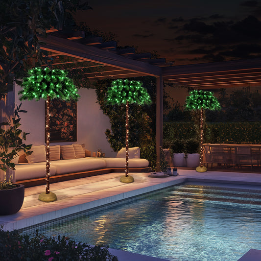 6 / Full / Clear and Green Incandescent