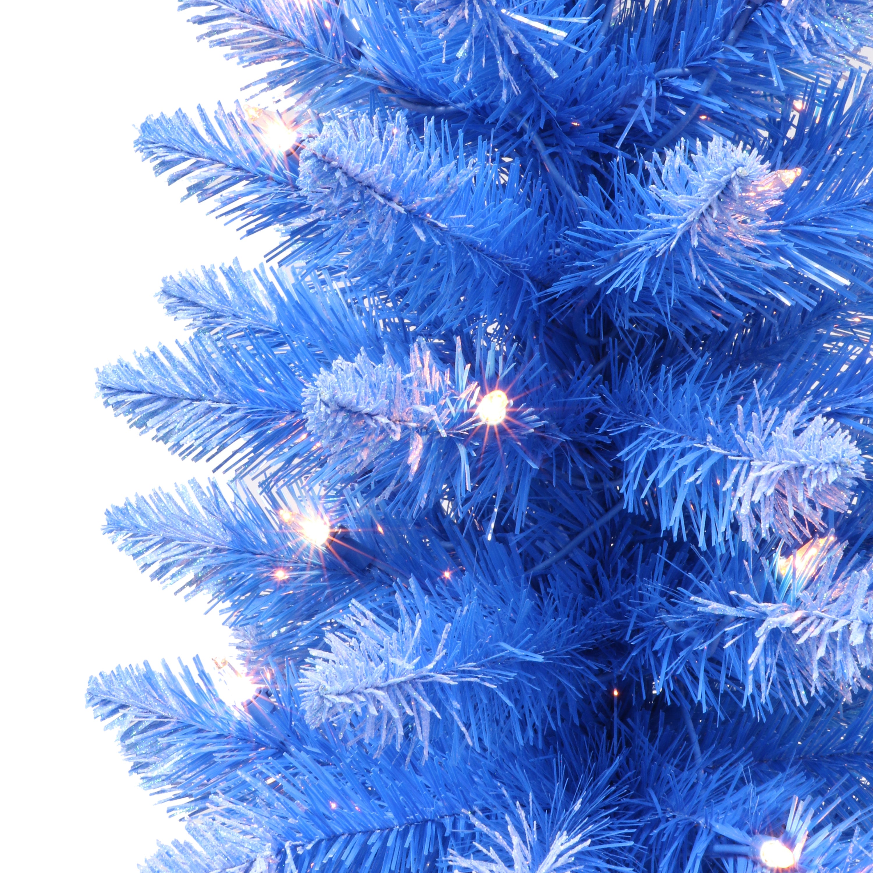 3 ft Pre-lit Fashion Blue Artificial Christmas Tree with 50 UL