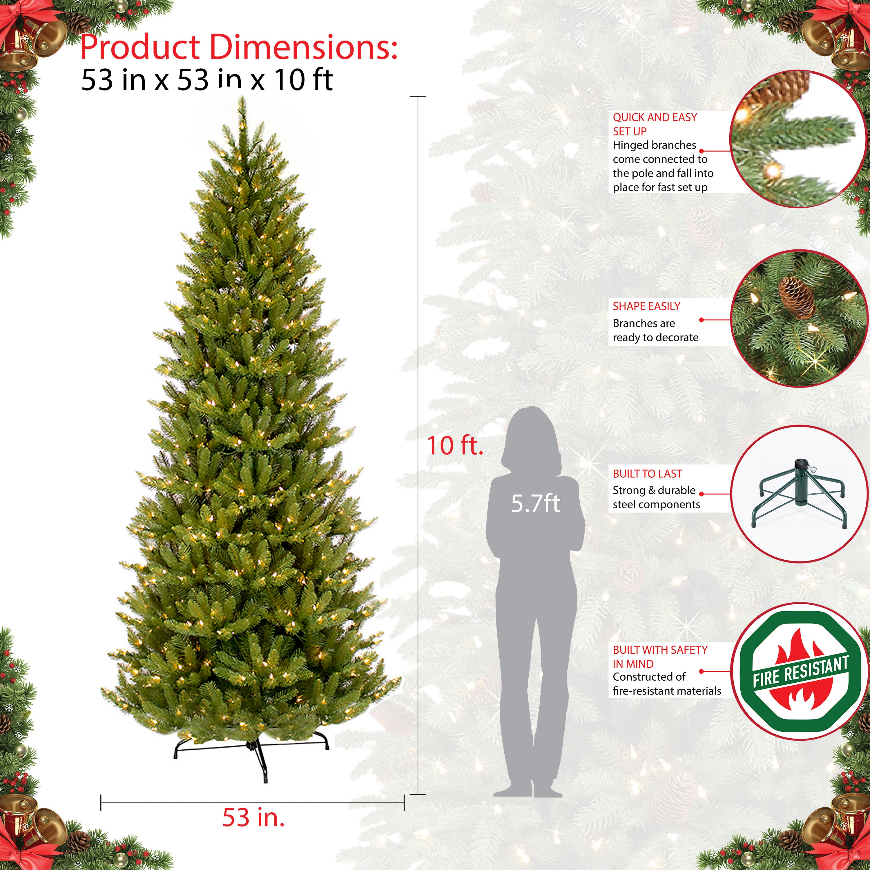 Fraser Fir Artificial Tree | Puleo Christmas Trees – puleointl