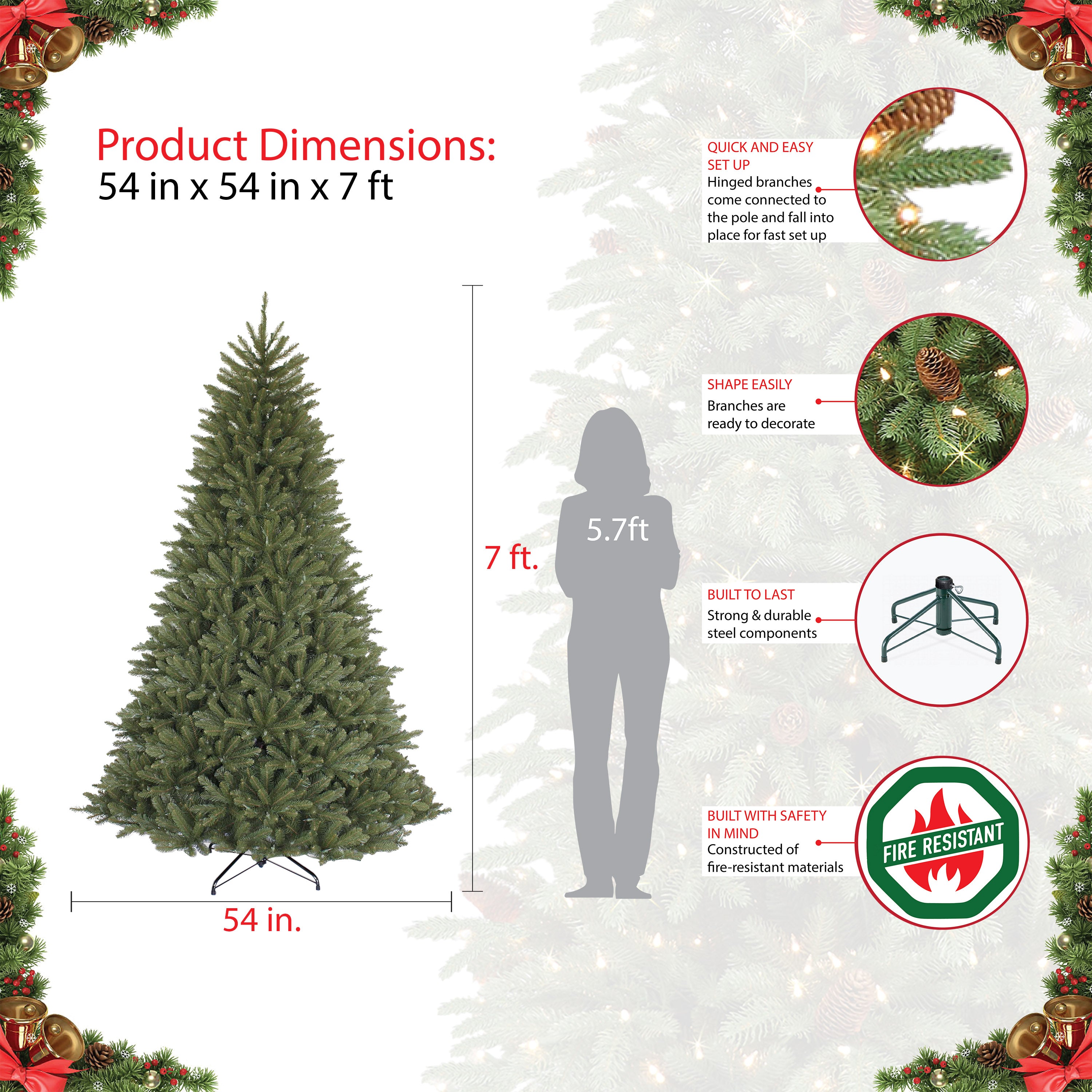 Fraser Fir Artificial Tree | Puleo Christmas Trees – puleointl