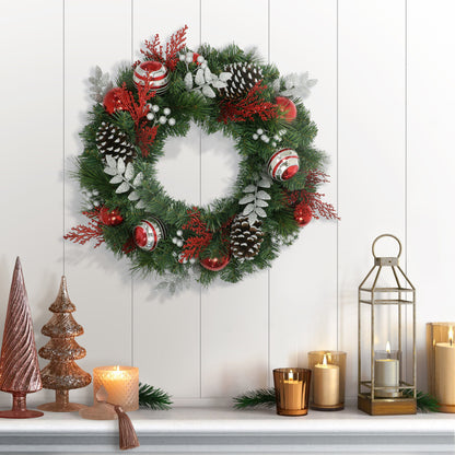 24" Decorated Aritficial Wreath