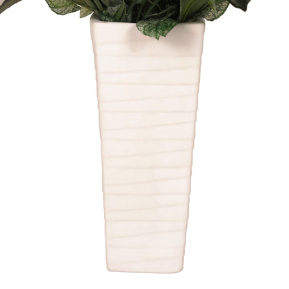 5 ft Artificial Tarovine Tree with White Decorative Pot