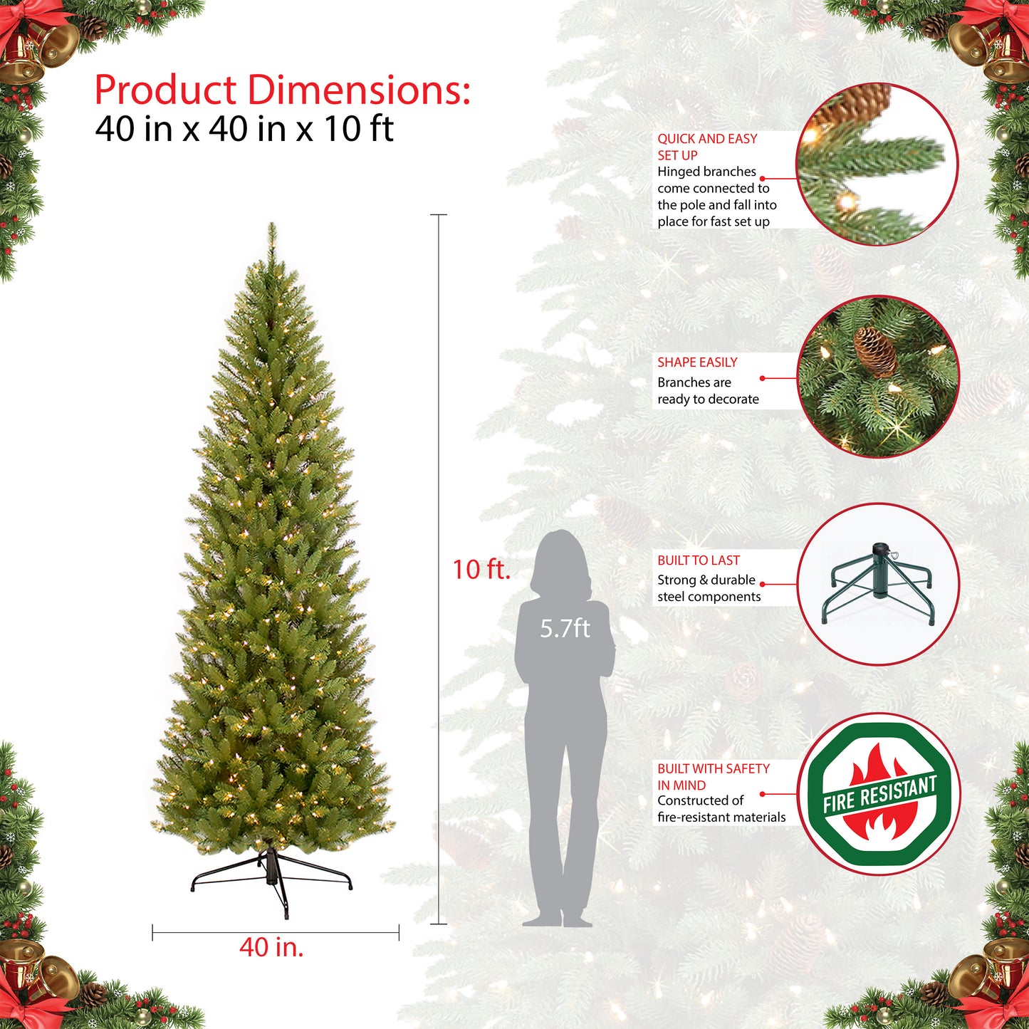 10 / Clear Incandescent / Green
