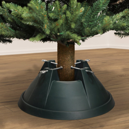 14.75 in Dia. Real Christmas Tree Stand holds up to a 6 ft tree with 1.25" - 4.75" Dia. Tree truck 2.2 qt water load capacity