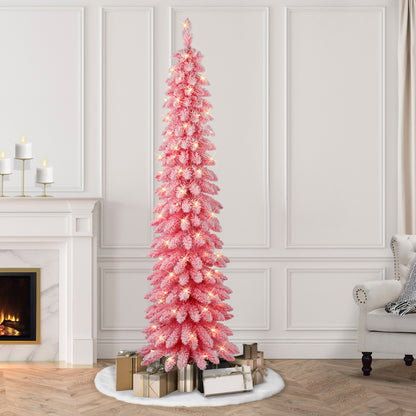 7 / Flocked Pink
