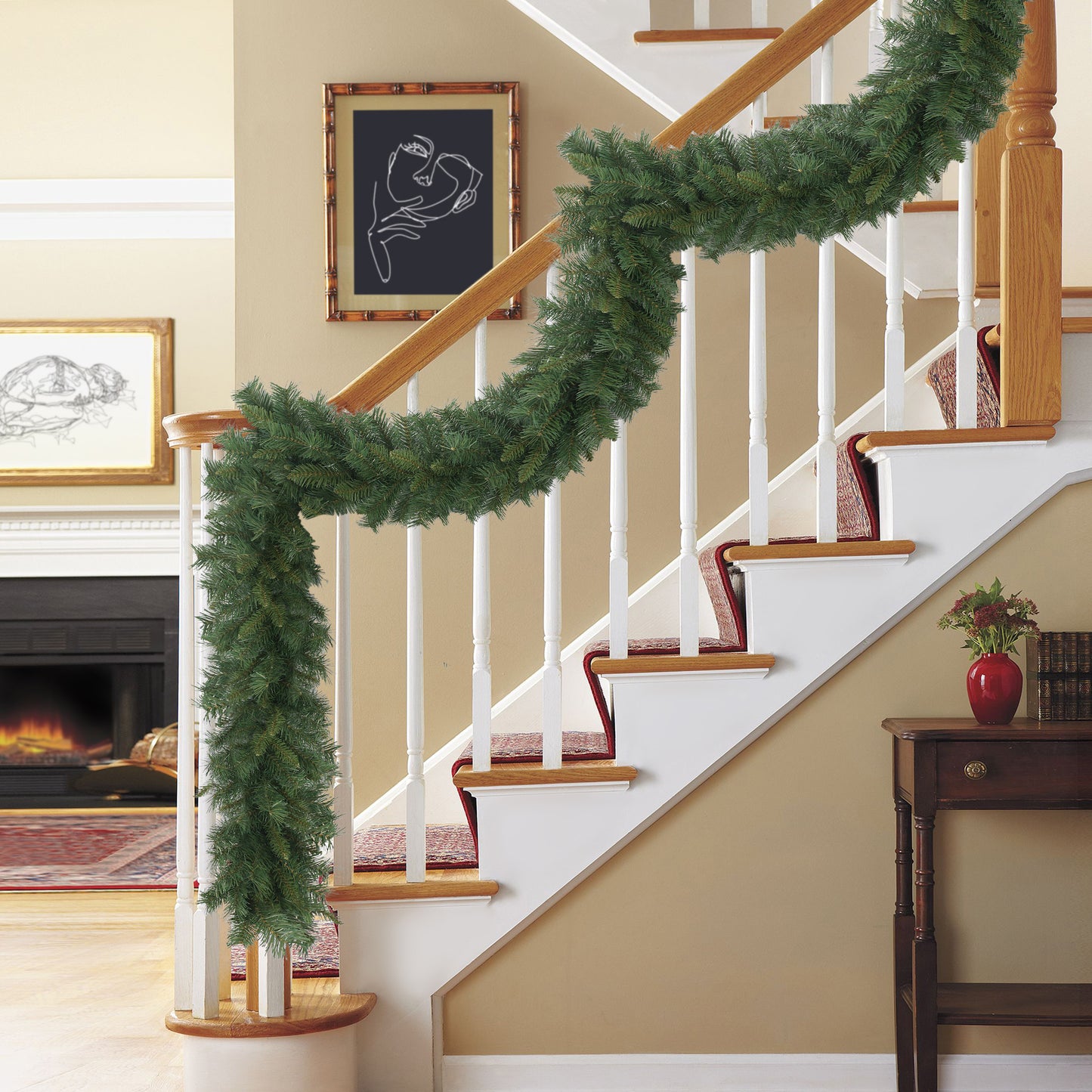 9 ft x 10" Round Valley Pine Garland
