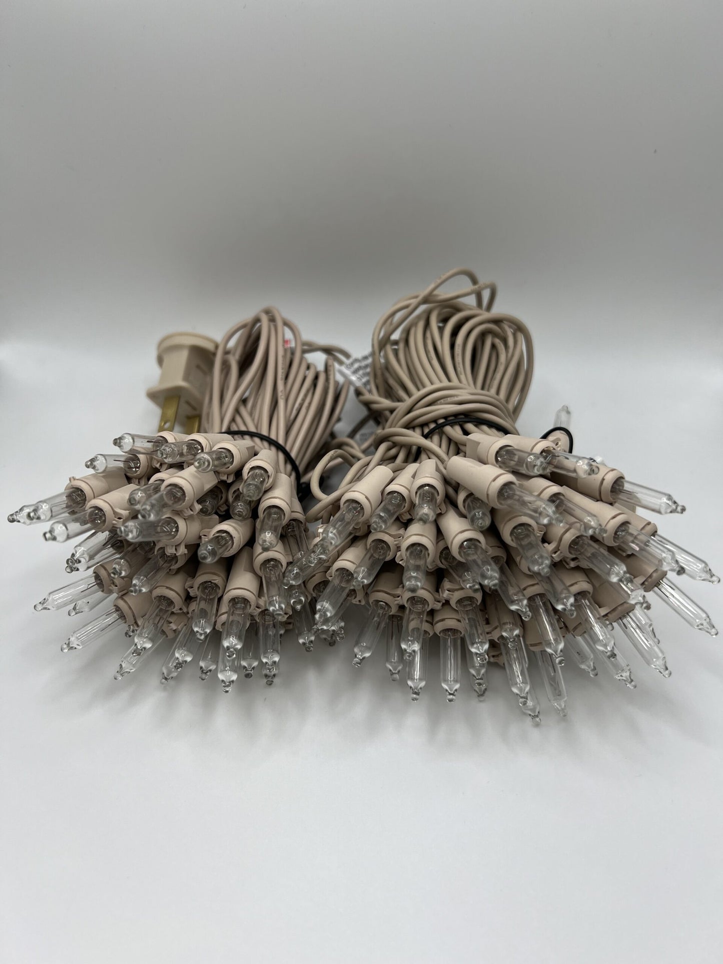 Rose Gold Tinsel Tree Lights