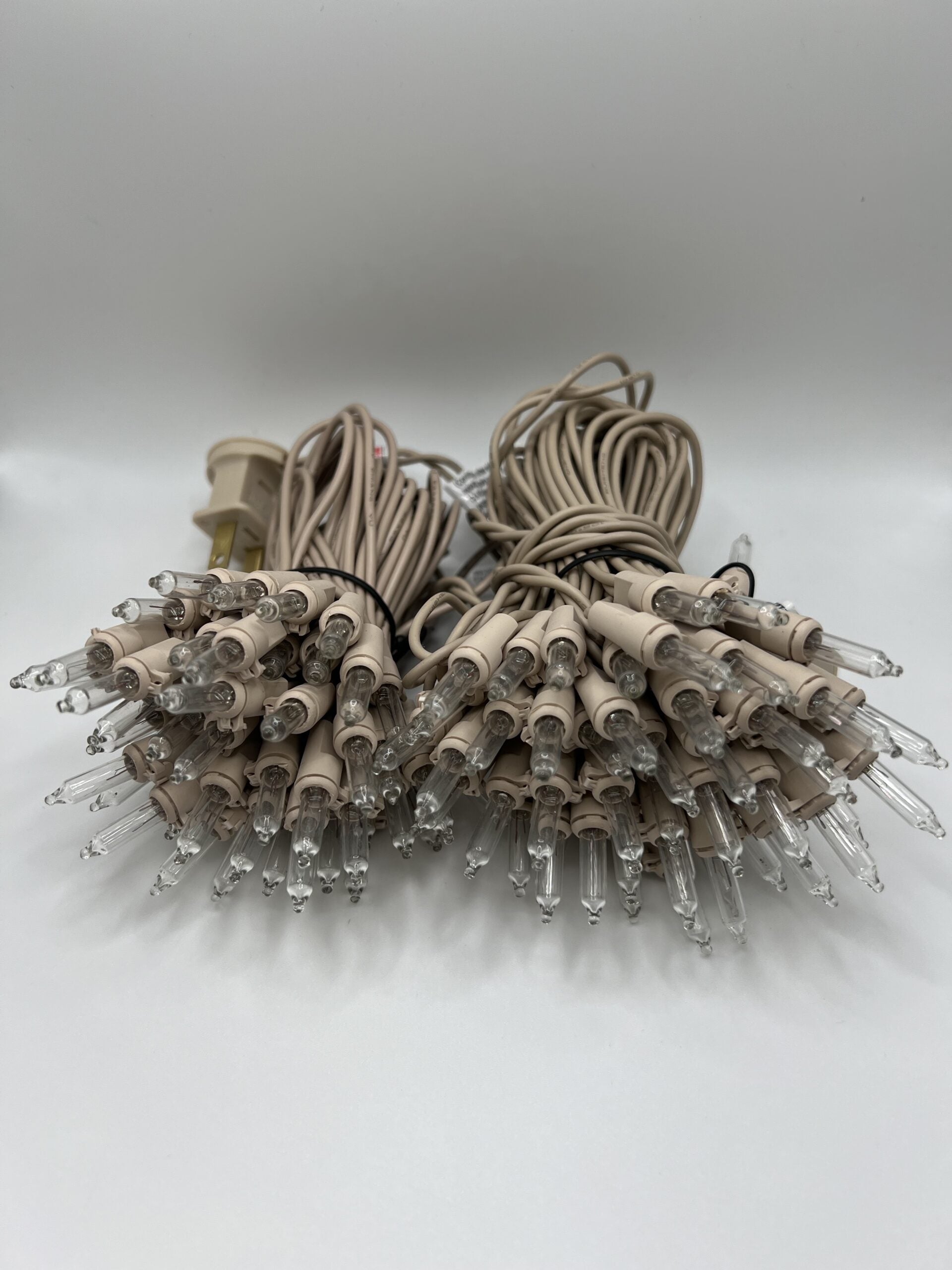 Rose Gold Tinsel Tree Lights