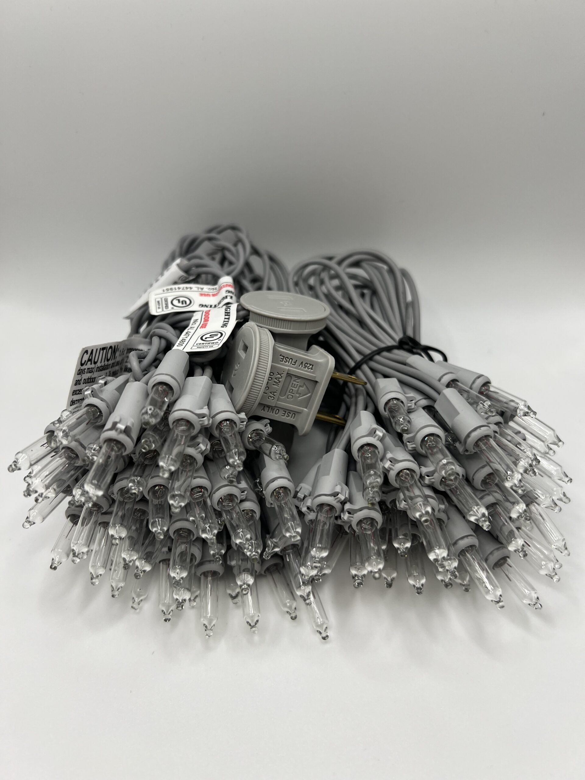 Silver Tinsel Tree Light Set