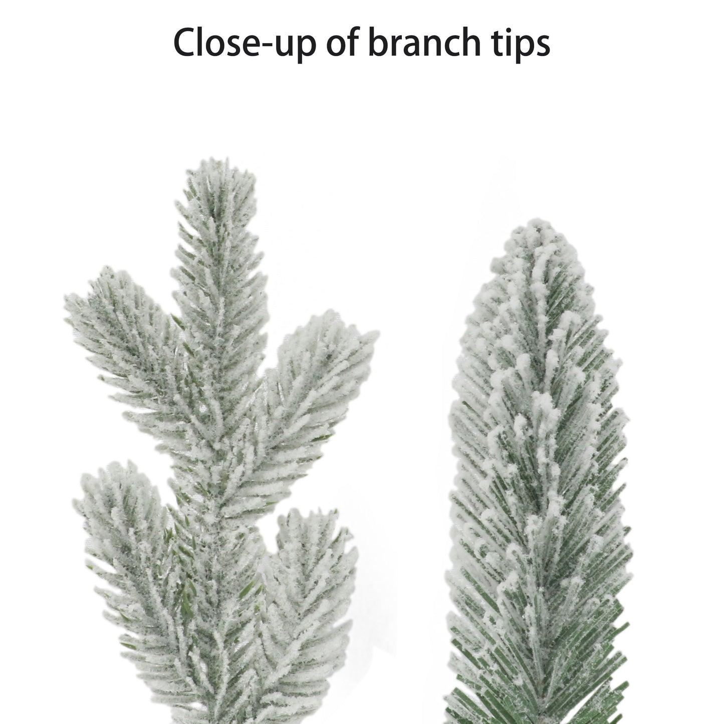 6' x 10" Battery-Operated Pre-Lit Flocked Decorated Artificial Garland