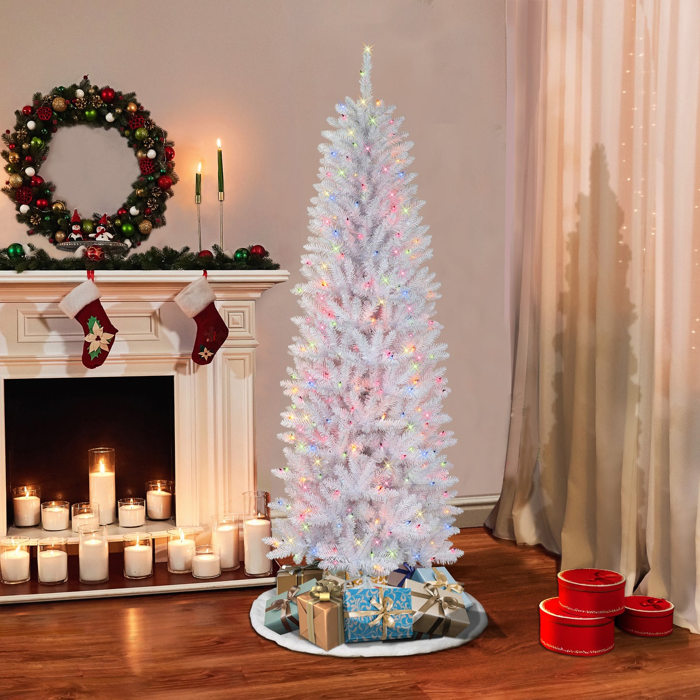 6.5 / Clear/Multi Incandescent / White