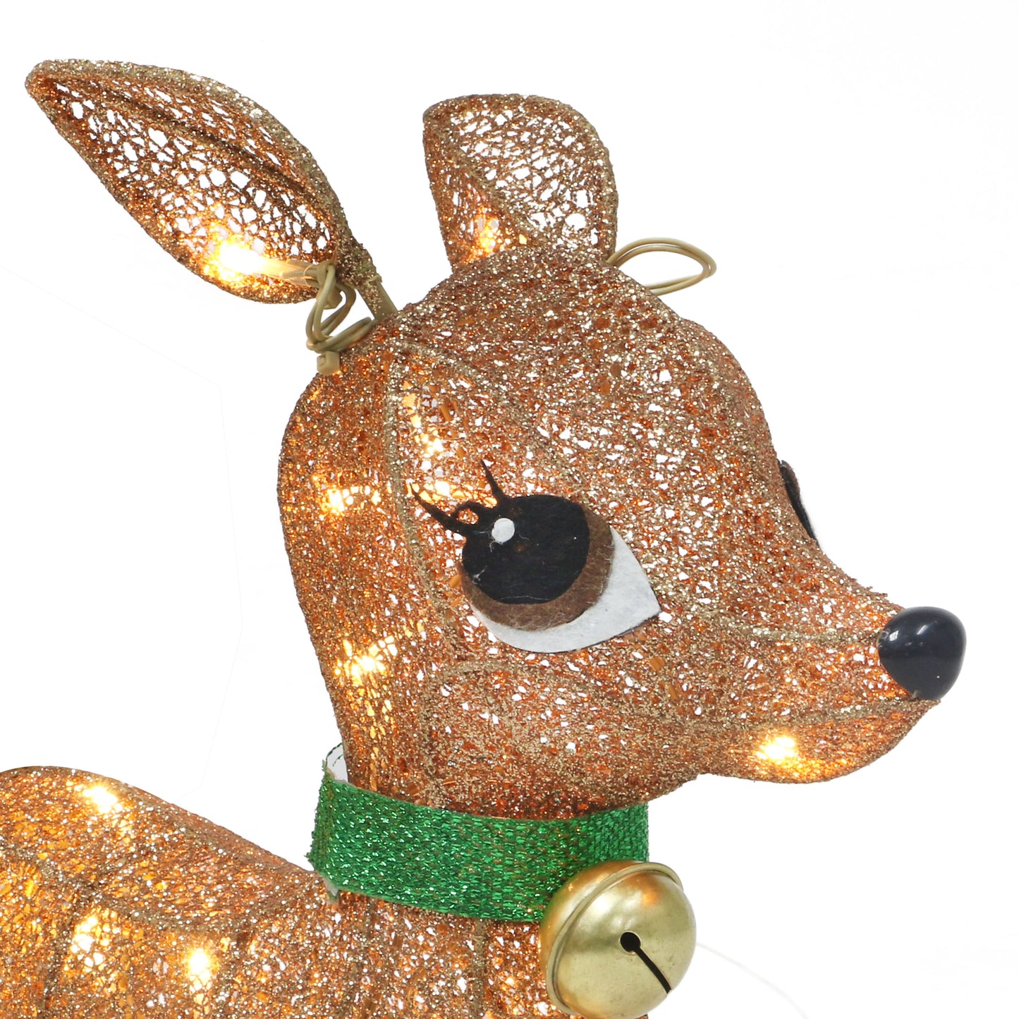 Set of 3 Lighted Outdoor Wire Frame Deer