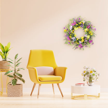 24" Artificial Dogwood Floral Spring Wreath