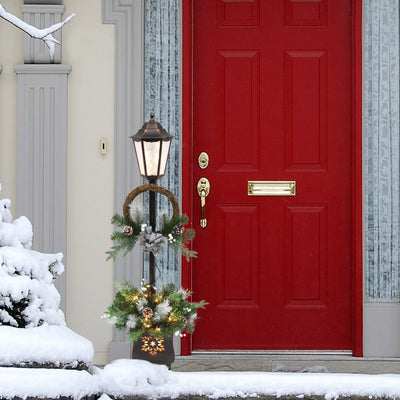 4' Pre-Lit Christmas Lamp Post