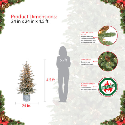 4.5 / Clear Incandescent / Flocked