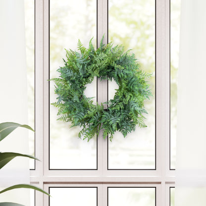 26" Artificial Fern Spring Wreath