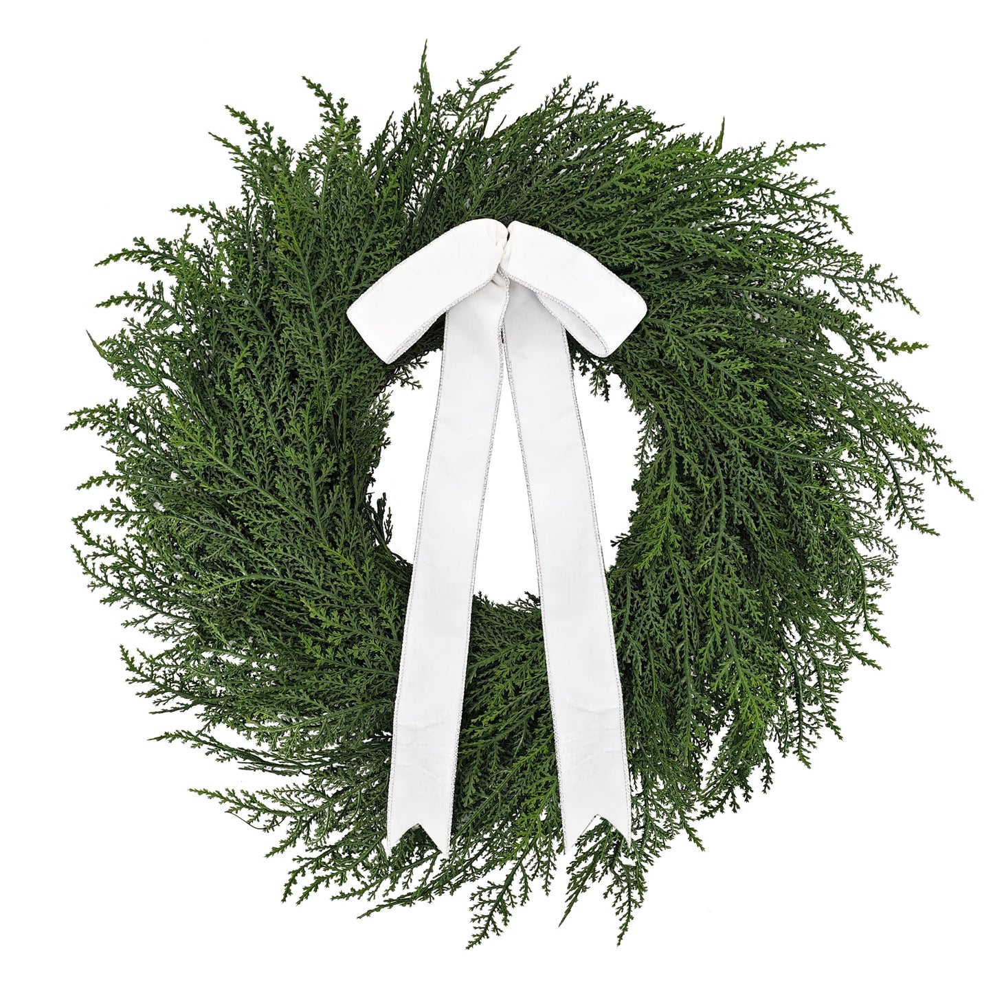 22" Cypress Wreath Wreath, 117 Branch Tips