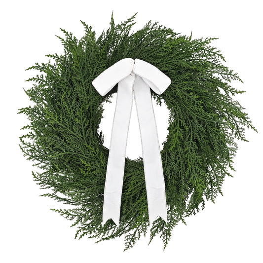 22" Cypress Wreath Wreath, 117 Branch Tips