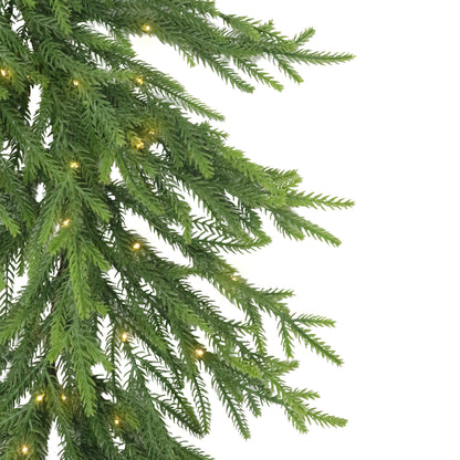 Puleo Classics Prelit Deluxe Pine Garland - 10ft B/O Rice Lights