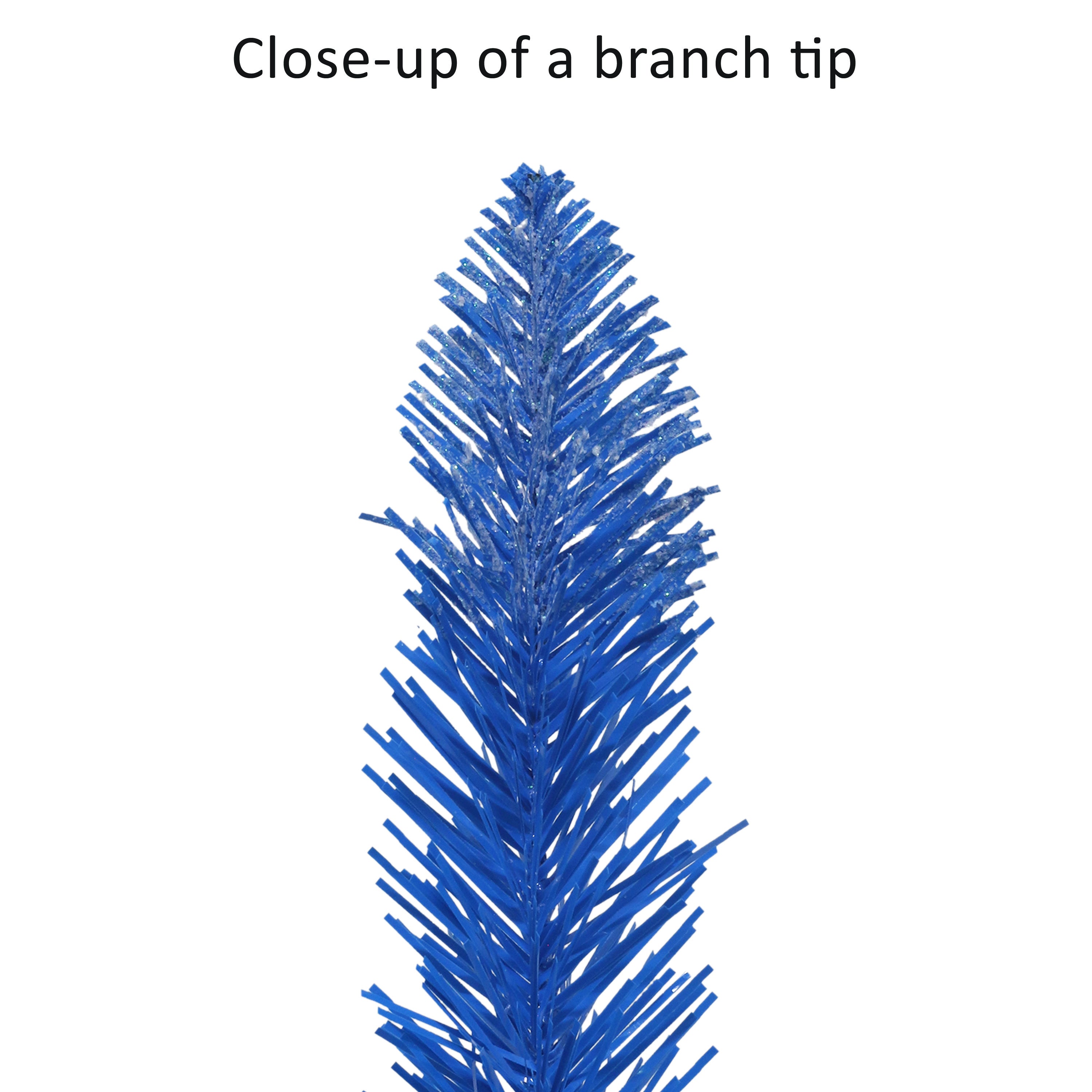 4 ft Pre-Lit Fashion Blue Artificial Christmas Tree with 150 UL