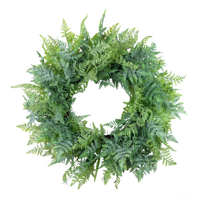 26" Artificial Fern Spring Wreath