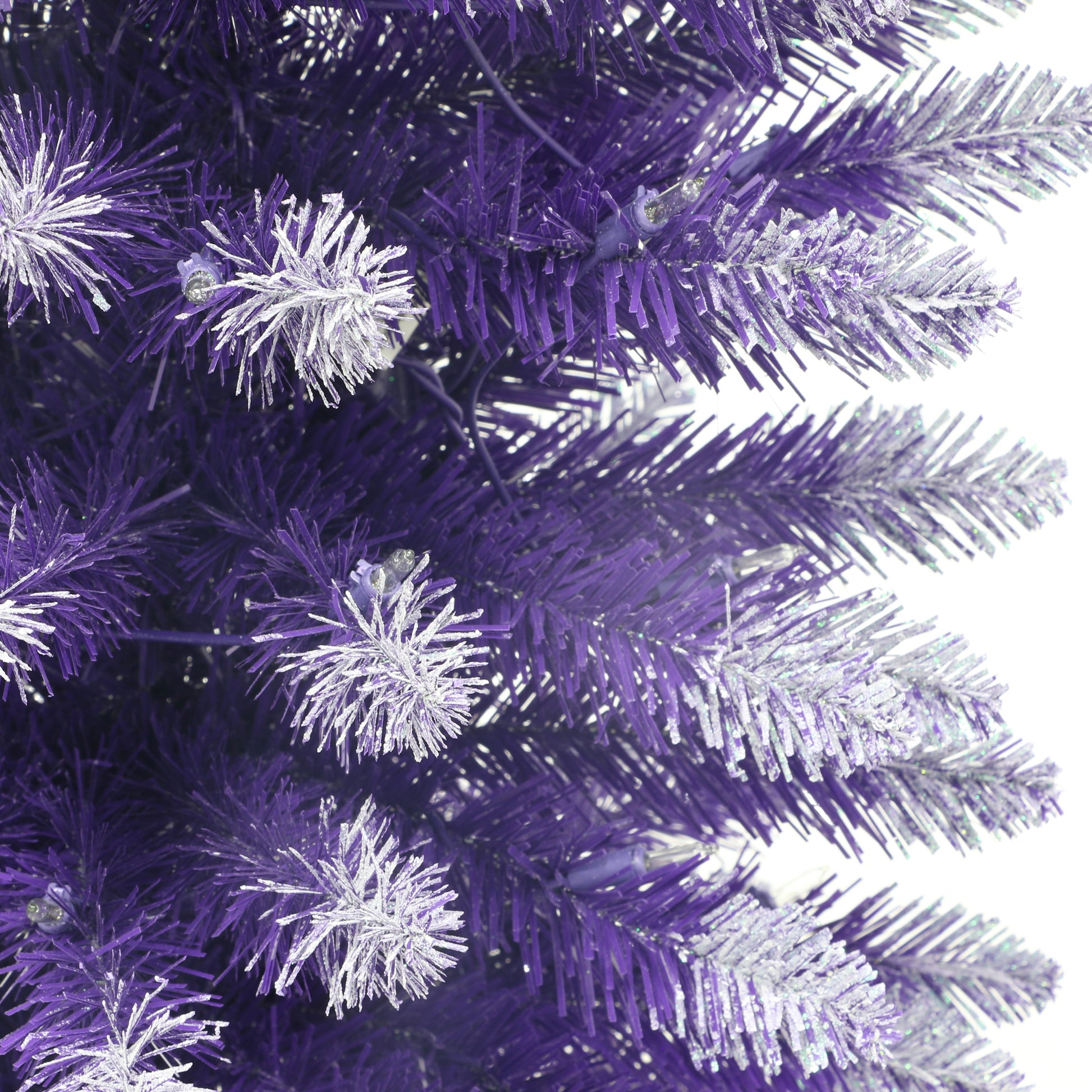 treetopia lavender christmas tree Puleo International 6.5' Pre-Lit Fashion Purple Christmas Tree